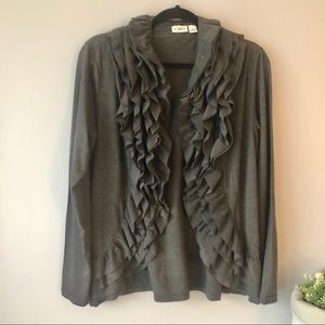 Cato Ruffle Edge Cardigan l L